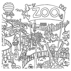 zoo animal coloring pages for preschoolers - photo #28