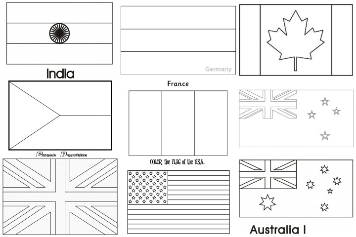 free world flags coloring pages - photo #18