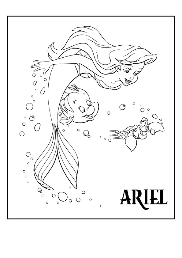 under the sea coloring pages little mermaid - photo #46