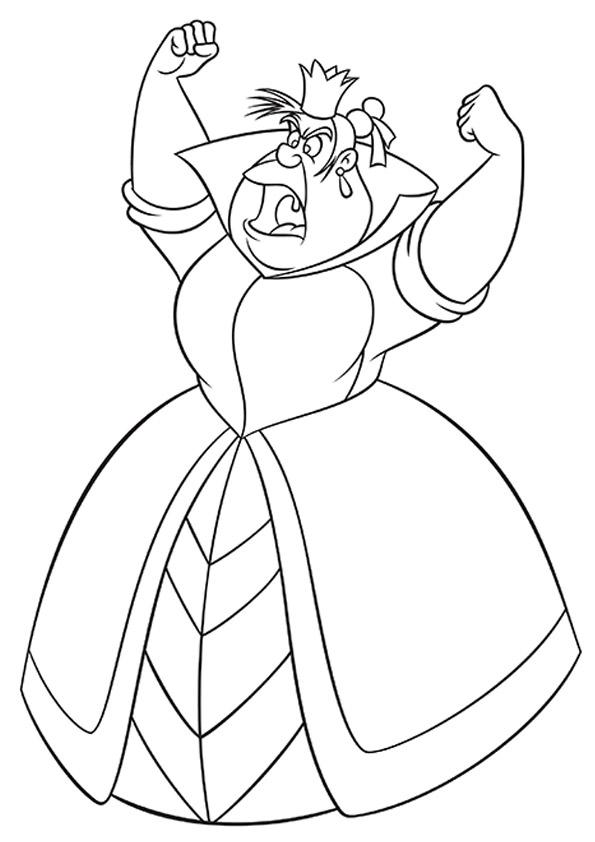 Queen Of Hearts NurserQueen Nursery Rhyme Coloring Page