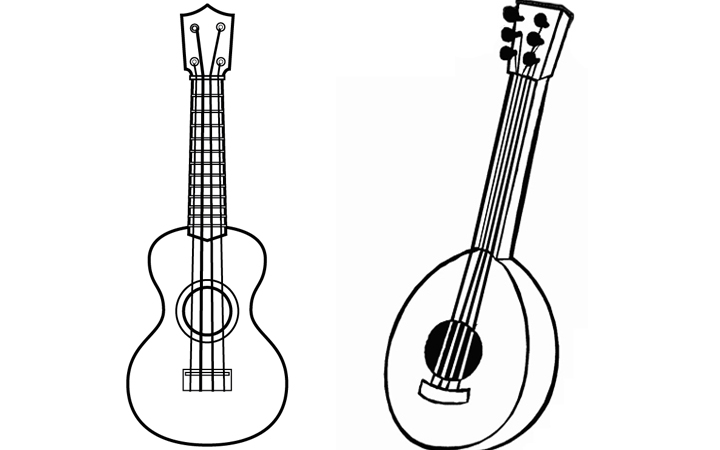 ukulele coloring pages - photo #12