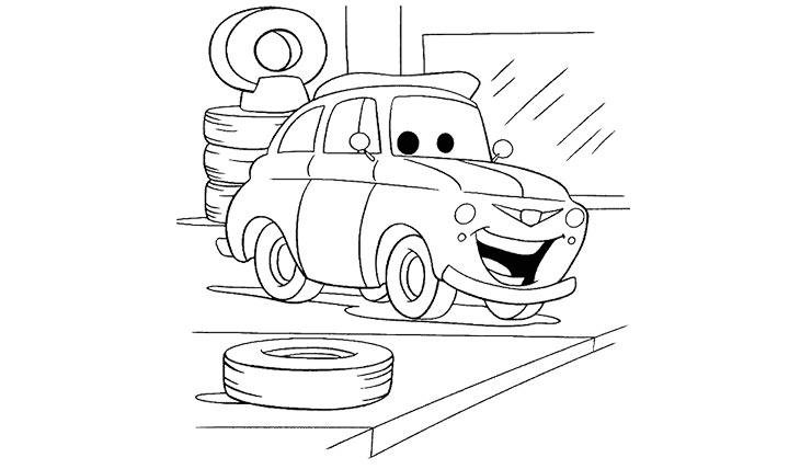 cars luigi coloring pages - photo #8