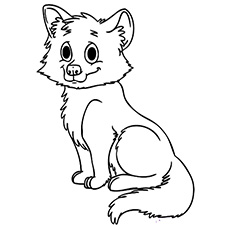 baby fox coloring pages to print - photo #16