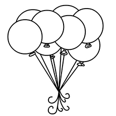 Free Balloon Bouquet Coloring Pictures 69