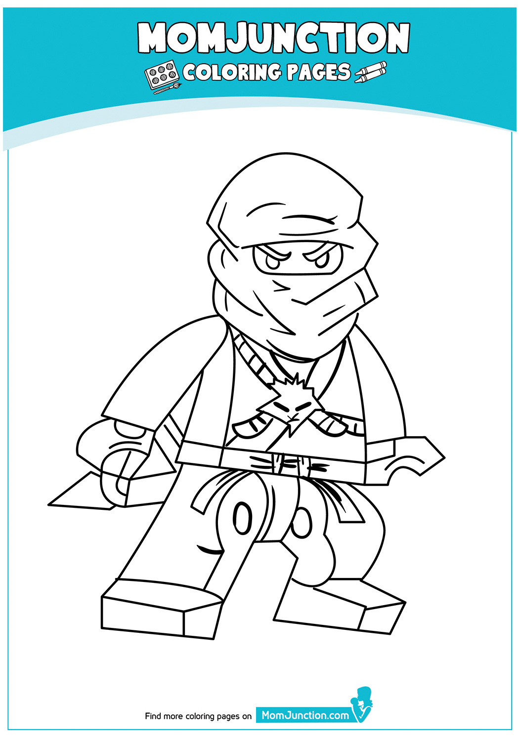 print coloring image MomJunction Lego coloring pages