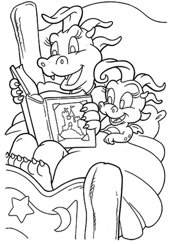 pbs dragon tales coloring pages - photo #9