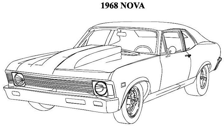 old chevy car coloring pages - photo #2