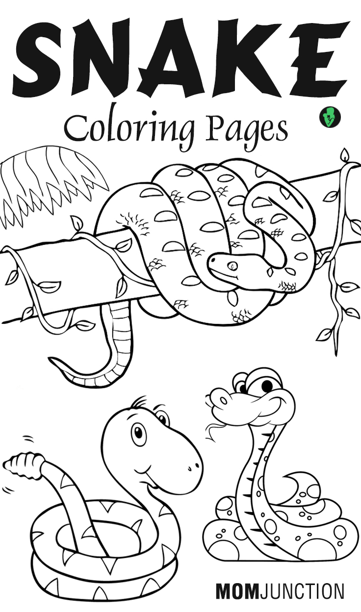 s is for snake coloring pages - photo #32