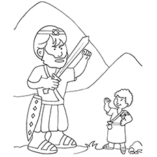 Top 25 Free Printable David Goliath Coloring Pages Online Toddlers
