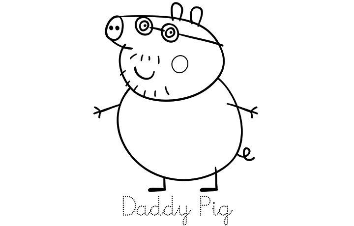 daddy pig images coloring pages - photo #9
