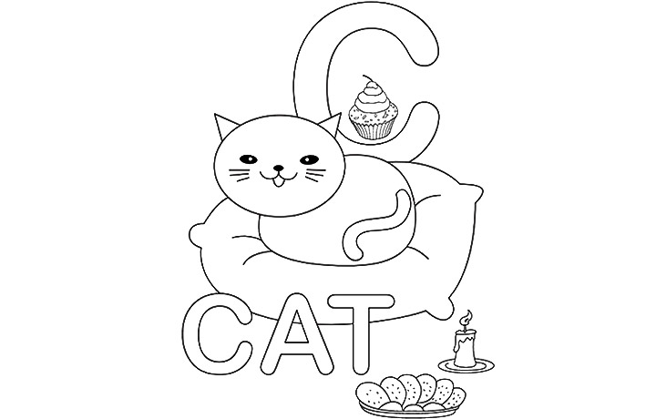 c is for cookie printable coloring pages - photo #30