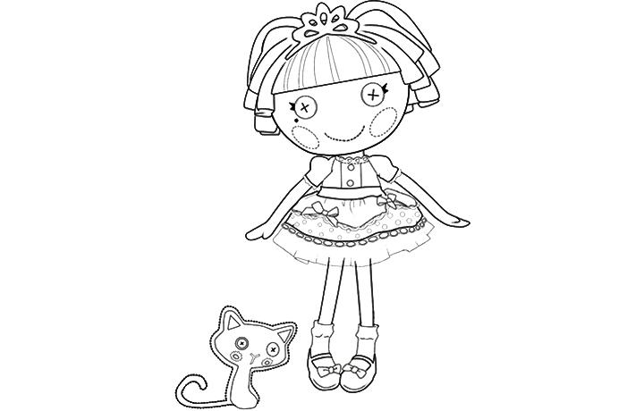 lalaloopsy blue hair doll coloring pages - photo #47