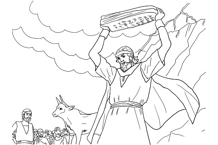 aaron and moses coloring pages - photo #16