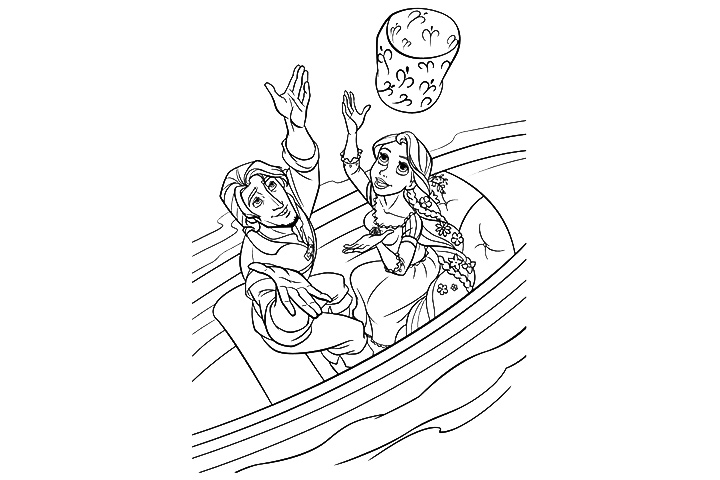 tangled coloring pages lanterns from tangled - photo #9