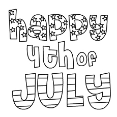 Top 35 Free Printable 4th July Coloring Pages Online Happy
