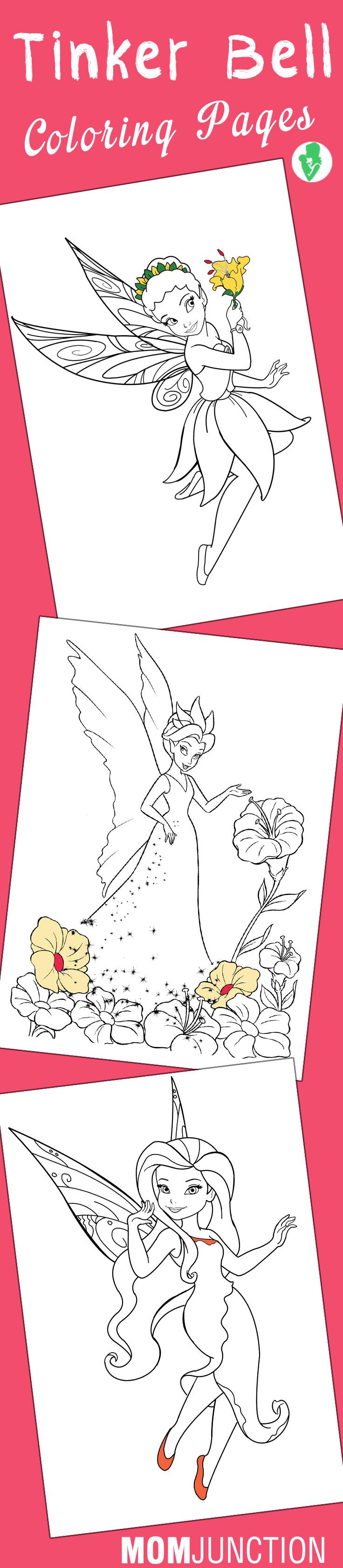 Tinker Bell Coloring Pages Okids Com Tinker Bell Coloring Page