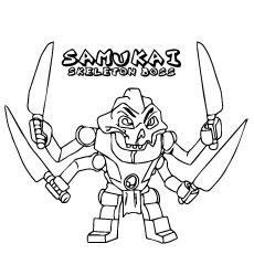 Top 40 Free Printable Ninjago Coloring Pages Online Samukai Skeleton