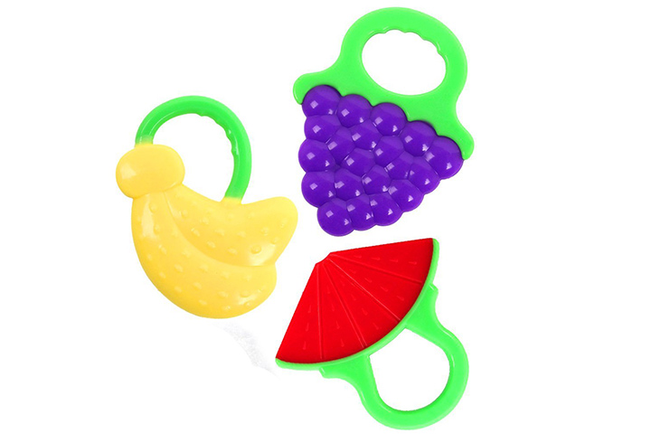 Microcosm Baby Teething Relief Toys with Fruit Design