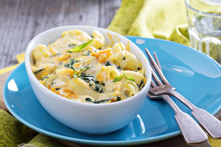Mac And Cheese For Toddlers  - Spinach Man N Cheese