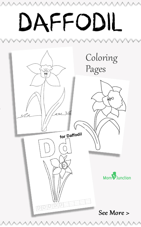 daffodil coloring pages for free - photo #41