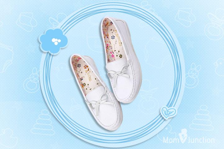 Pregnancy Footwear - Women’s Single Bow Flat Casual Maternity Footwear Pregnancy Footwear - Women’s Single Bow Flat Casual Maternity Footwear