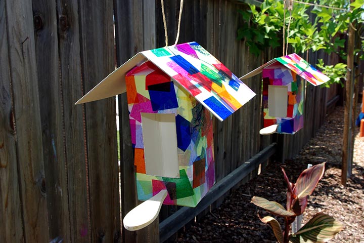 Waste Material Craft Ideas - Milk Carton Bird House