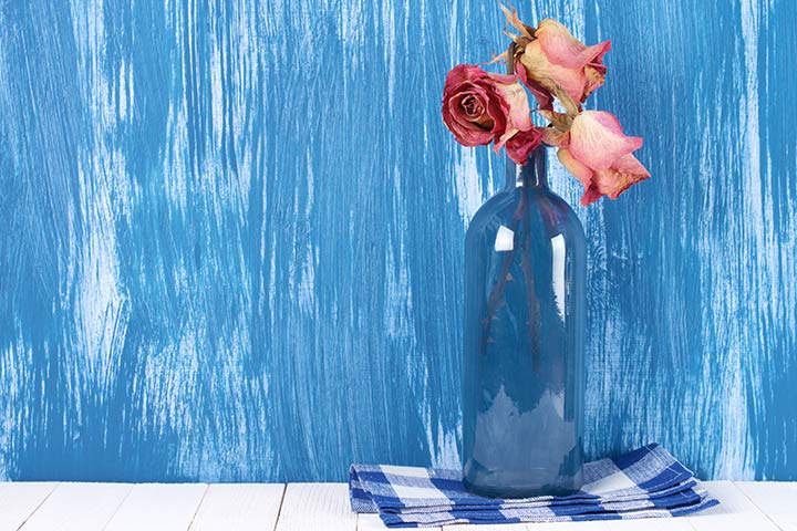 Waste Material Craft Ideas - Painted Bottles