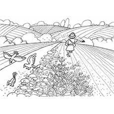 Top 10 Harvest Coloring Pages Toddlers Farmer Tending Crops Apple