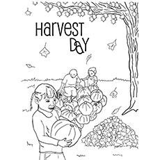 Top 10 Harvest Coloring Pages Toddlers Day Christian