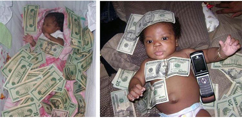 A little too materialistic babies.