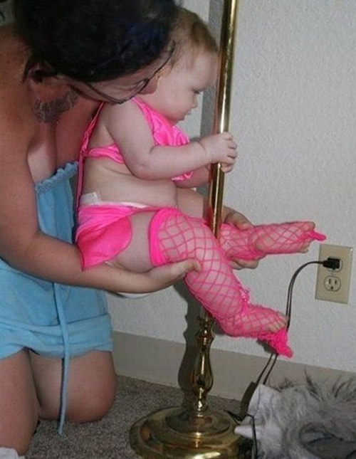 We don’t think babies doing pole-dancing is any sexy.