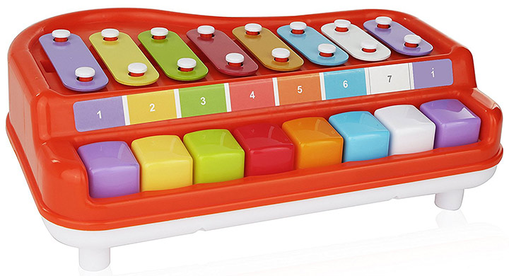 2 in 1 Xylophone for Kids