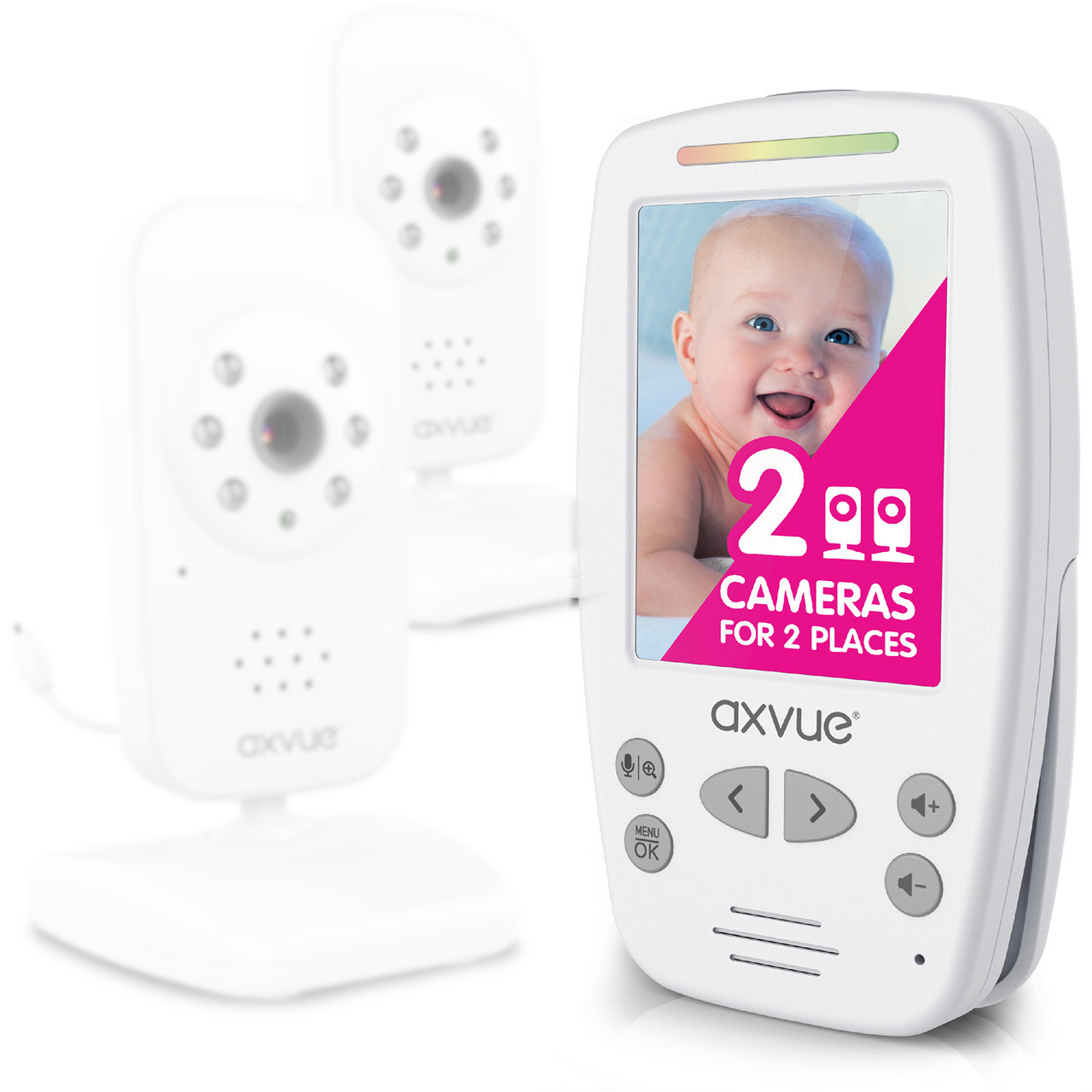 Axvue Video Baby Monitor With 2 Cameras
