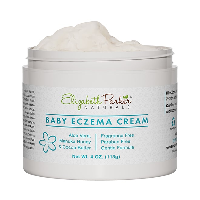Baby Eczema Cream for Face & Body - Organic and Moisturizing Eczema Lotion with Manuka Honey Aloe Vera and Shea Butter - Relieves Cradle Cap, Diaper Rash, Redness, Dry and Itchy Skin (4 oz)