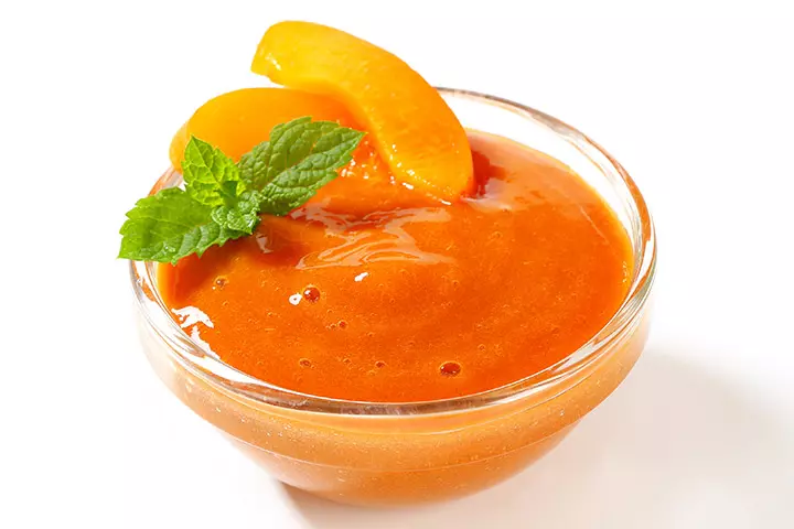Apricot puree in 6 month baby food chart