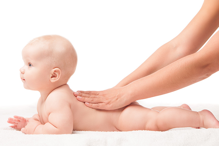 massage dos bébé