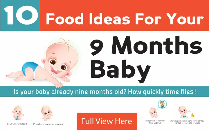 Special dietary requirements for 9th month baby food