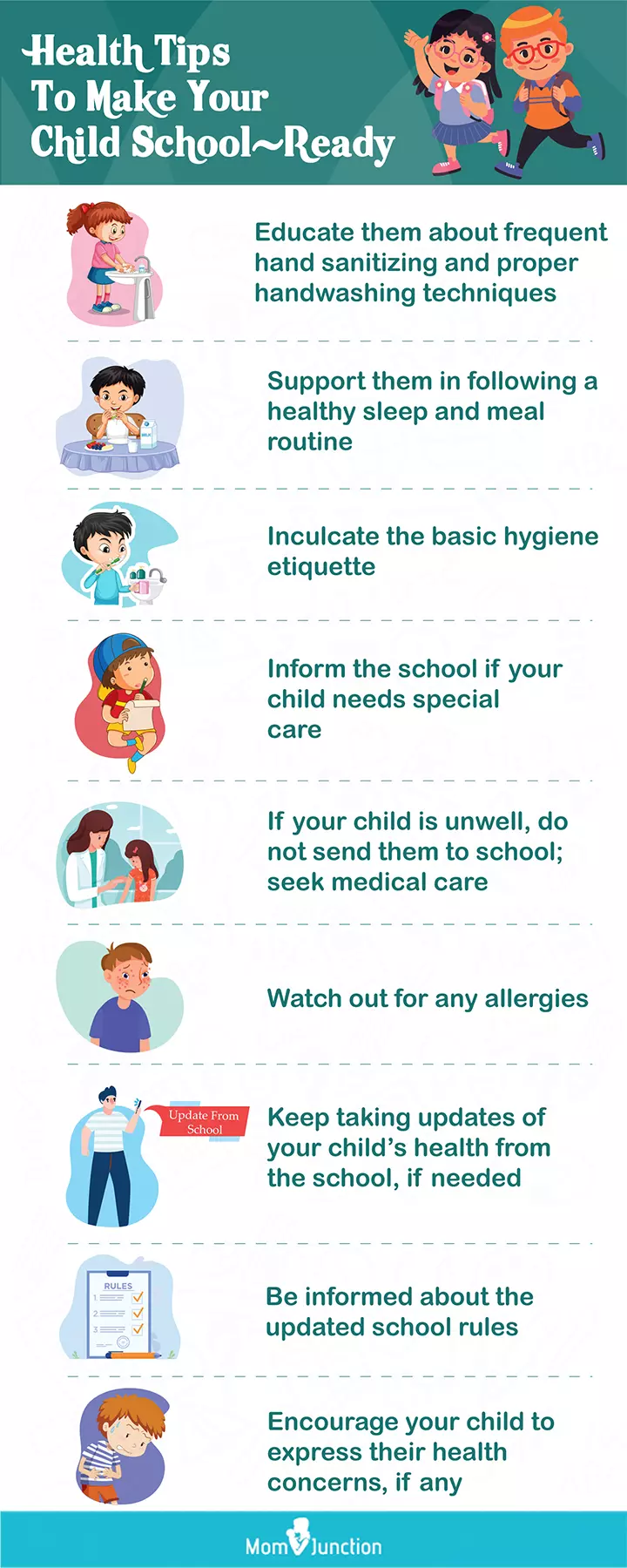 habits for kids to inculcate (infographic)