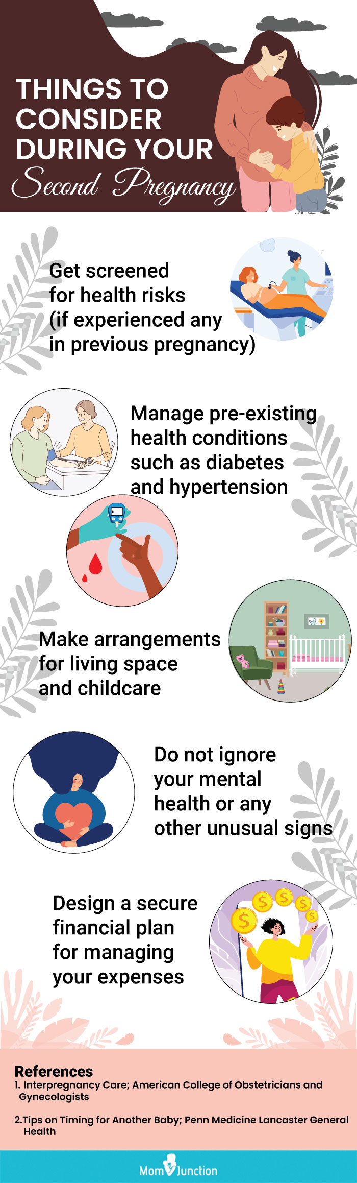 care tips for second pregnancy (infographic)