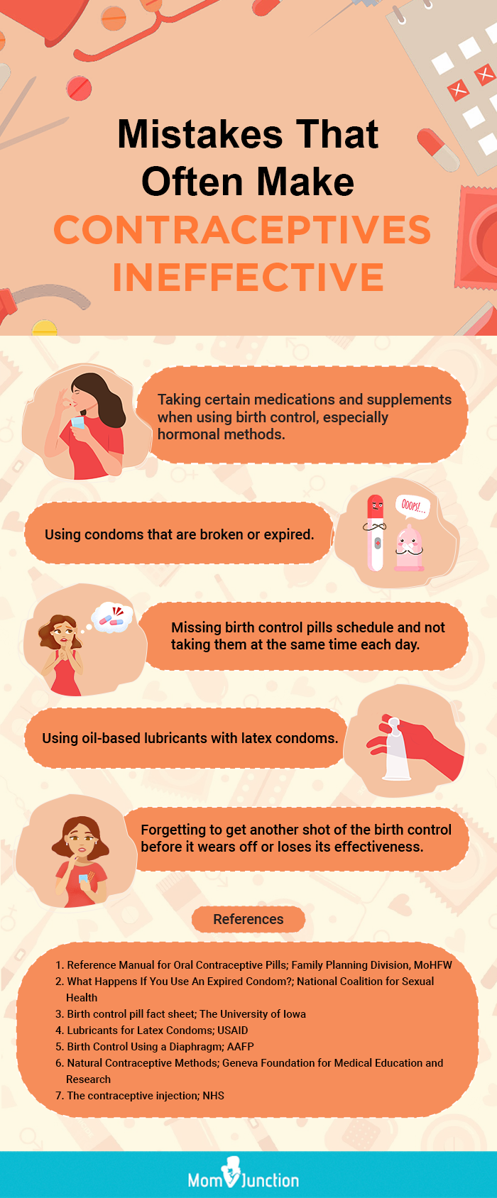things you must be mindful of when using contraceptives (infographic)