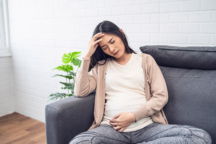 Most women experience headaches during 12th week of pregnancy.