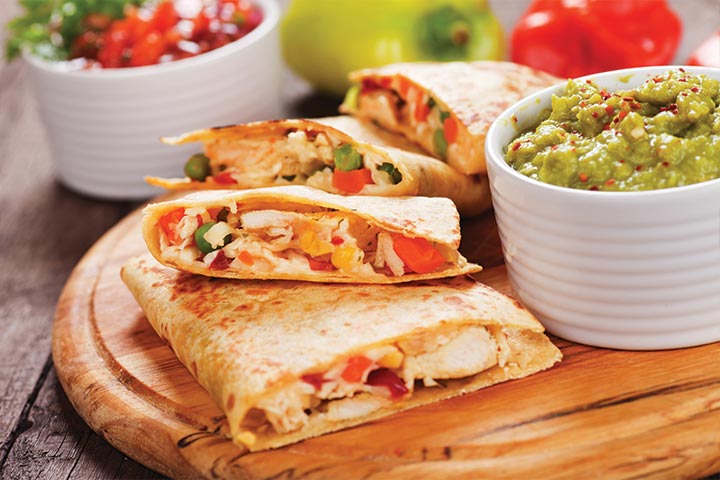 Quesadillas, healthy snacks for pregnancy