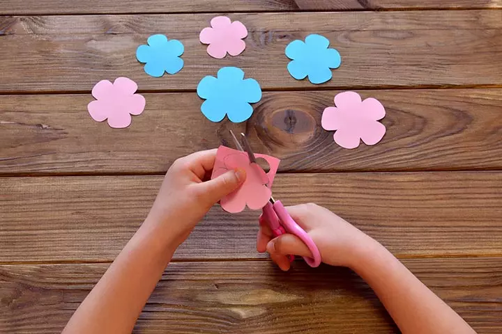 How to make petal flower pictures paper flower crafts for kids