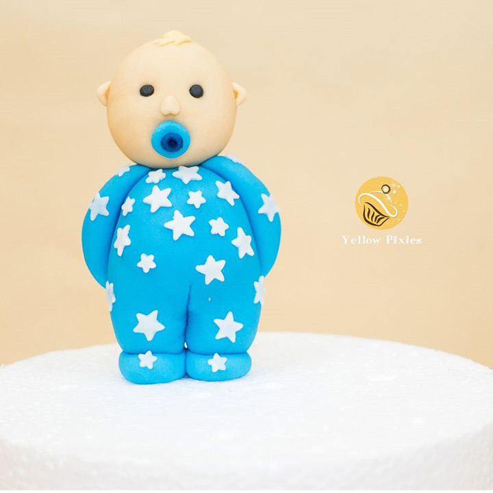 Baby With A Bottle Pacifier 1st Birthday Cake Ideas