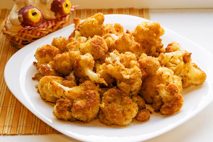 Cauliflower fries finger foods for toddlers