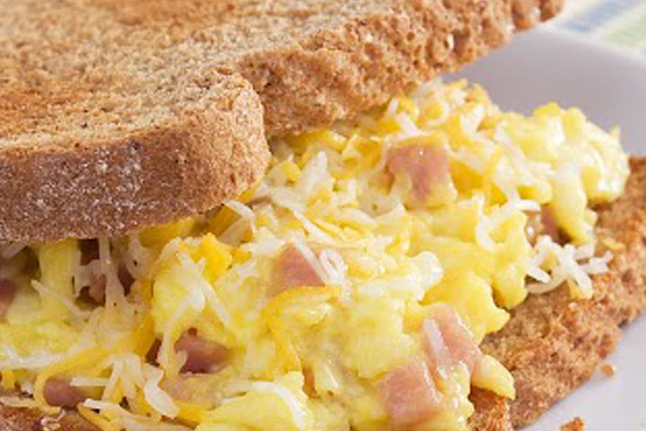 Sandwich with an egg recipe for kids