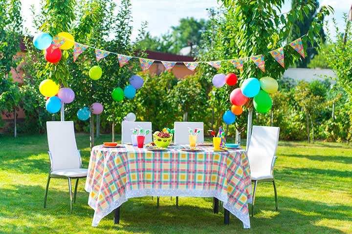 Garden themed first birthday party