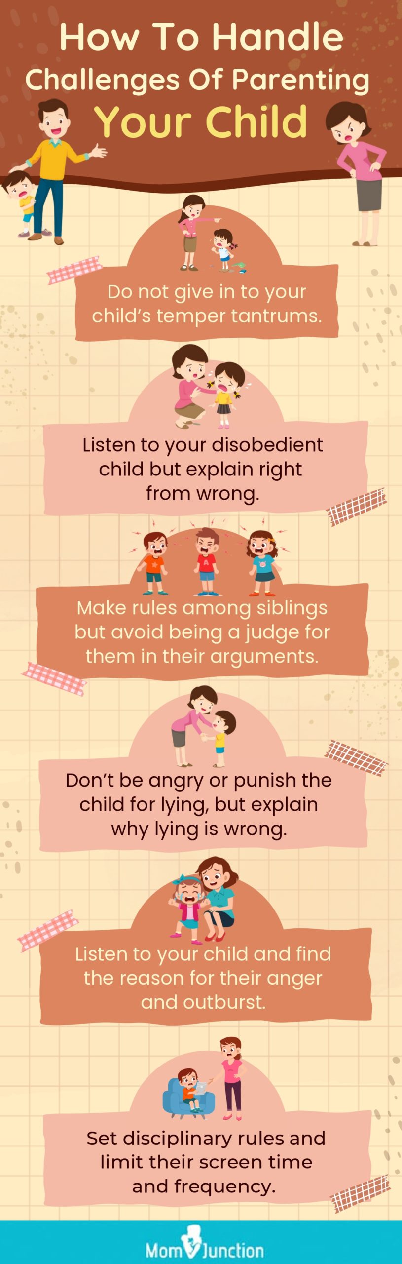how to handle challenges of parenting your child (infographic)