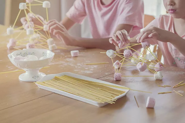 Team Building Activities For Kids, Marshmallow Castle Challenge