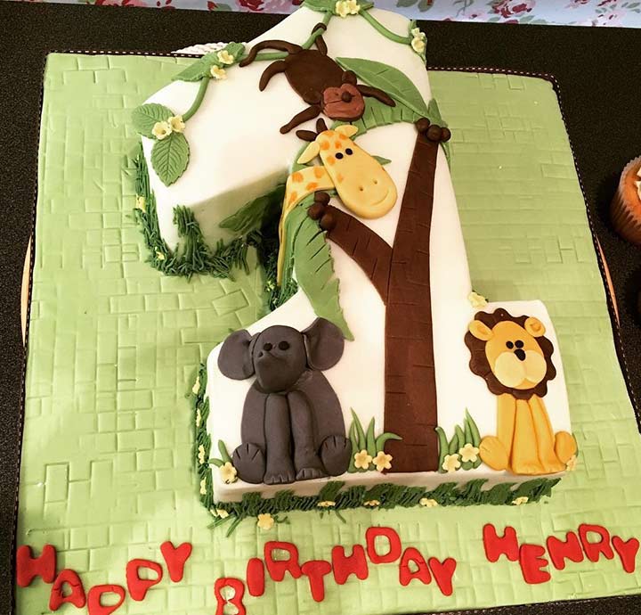 Number Cake 1st Birthday Cake Ideas